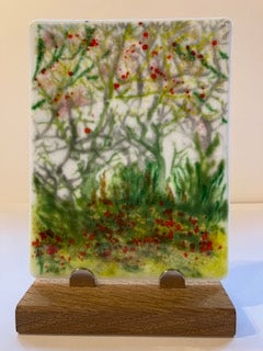 Fused glass trees