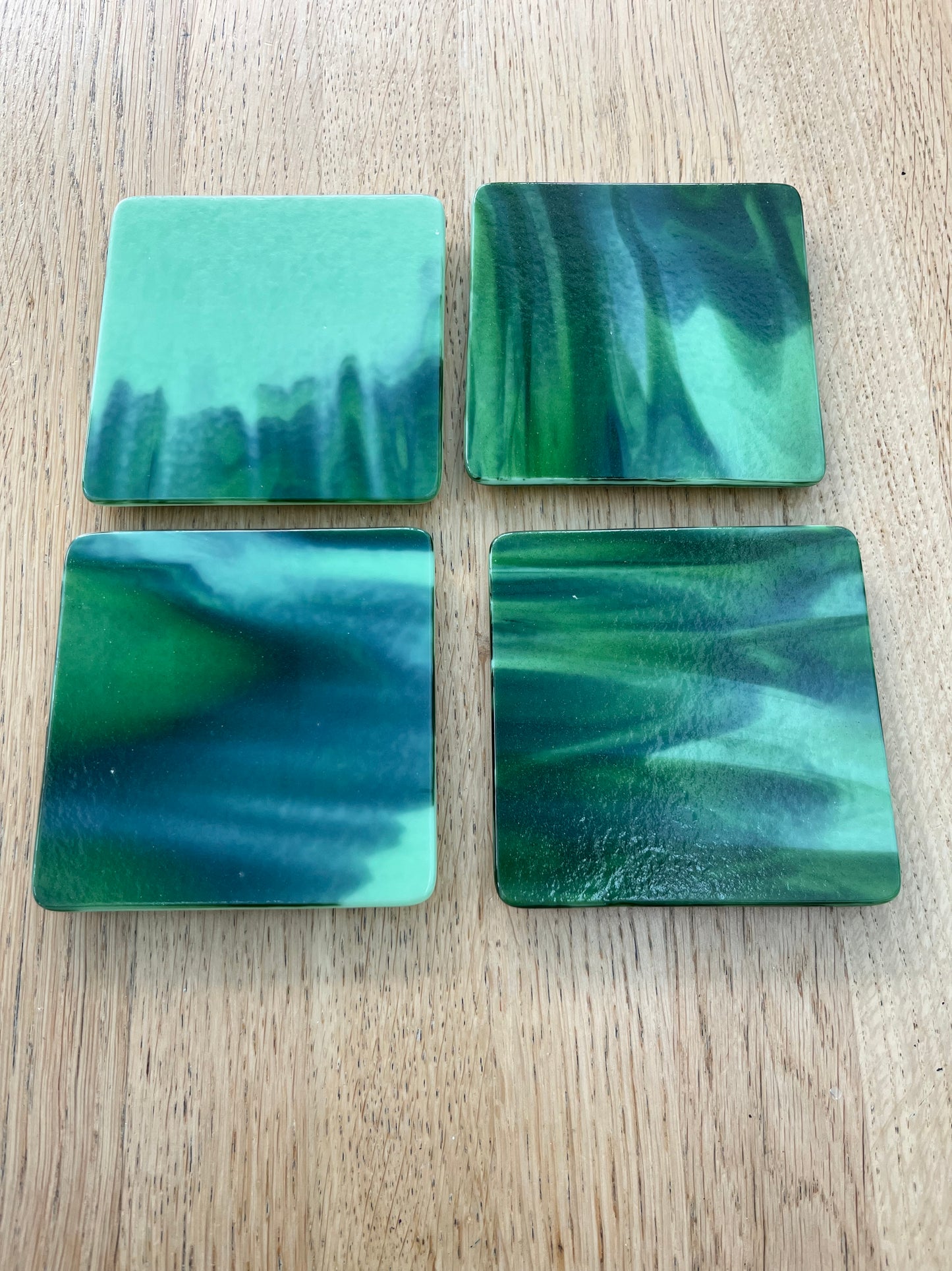 Blue Green coasters
