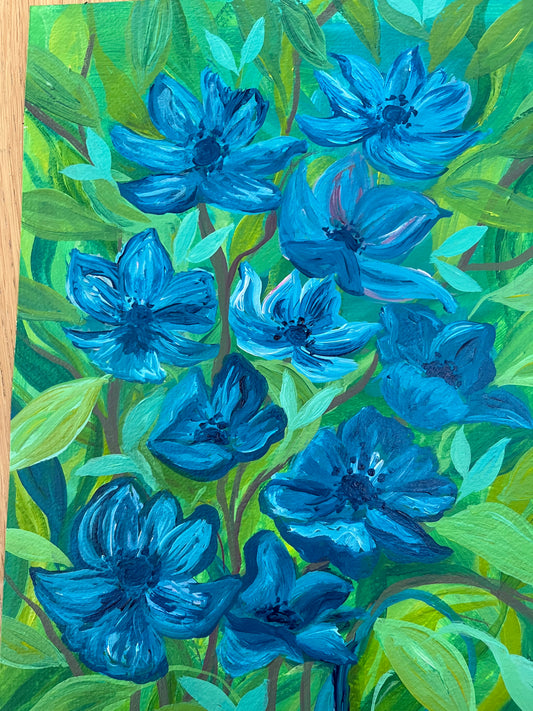 Radiant Blue Anemones