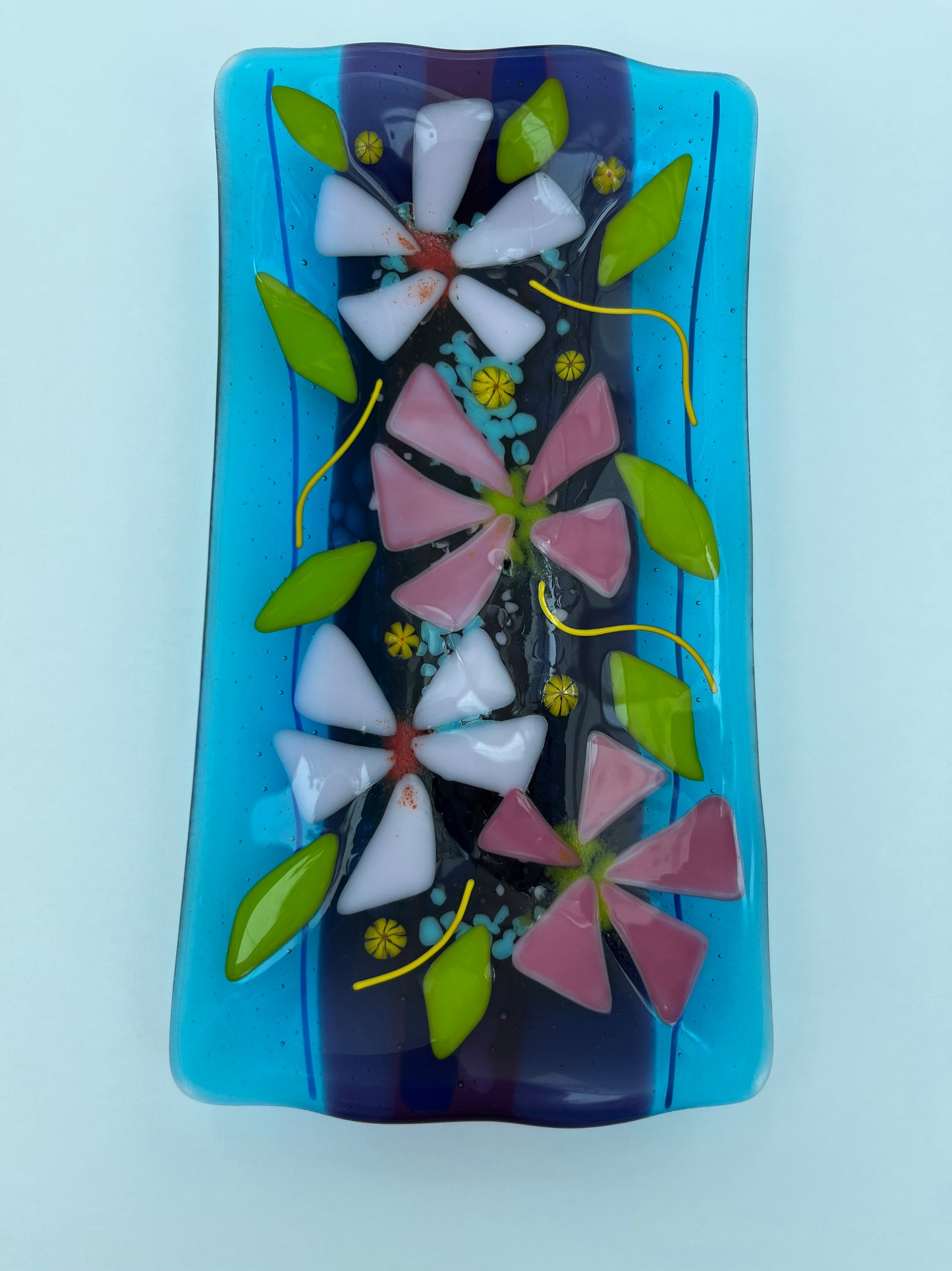 Fused glass square