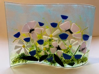 Fused glass pinks