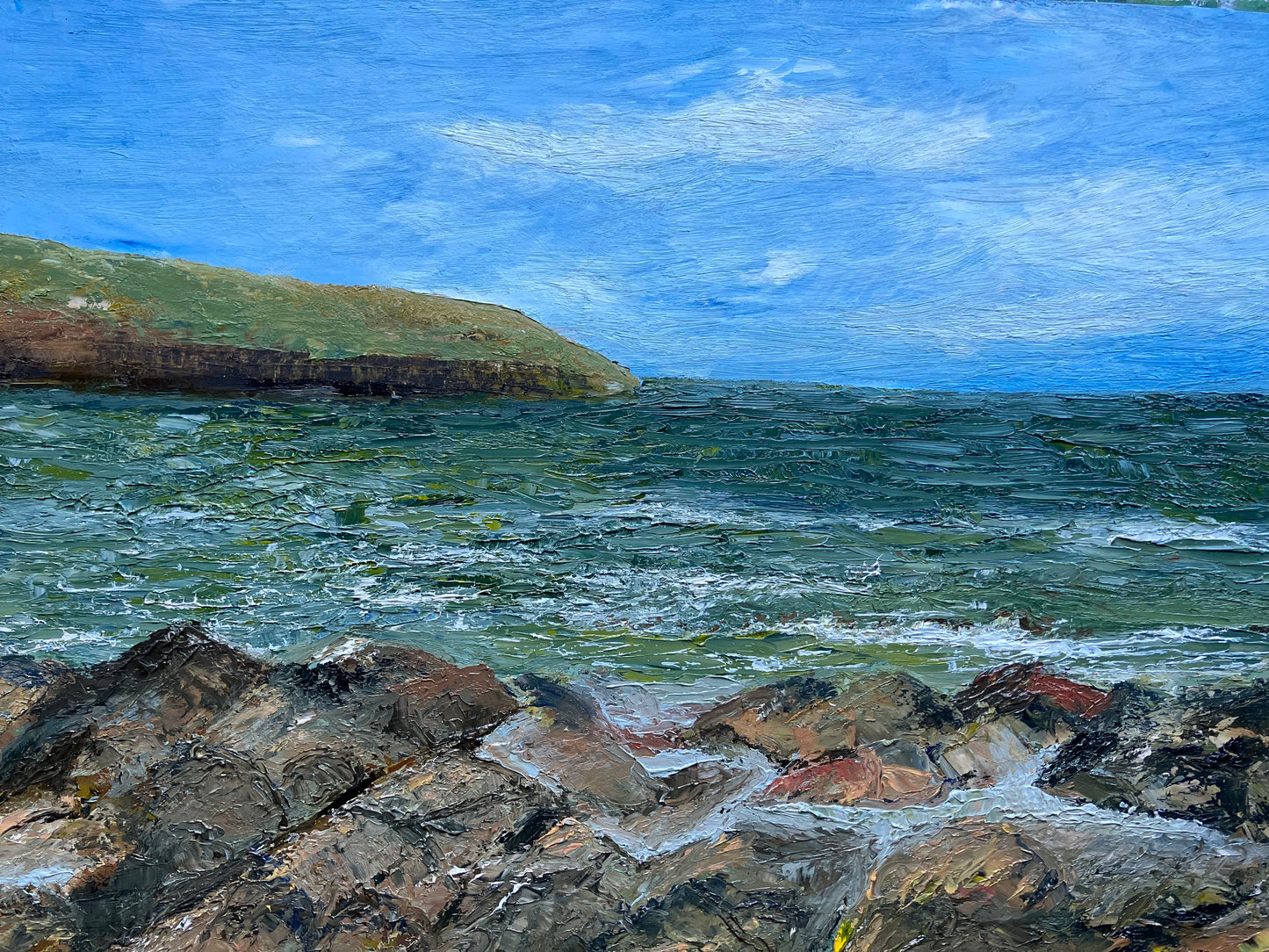 Oil. Greenaway Beach